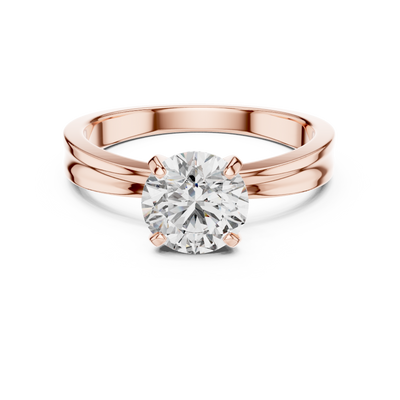 Elara 6.5 mm Diamond Solitaire Ring