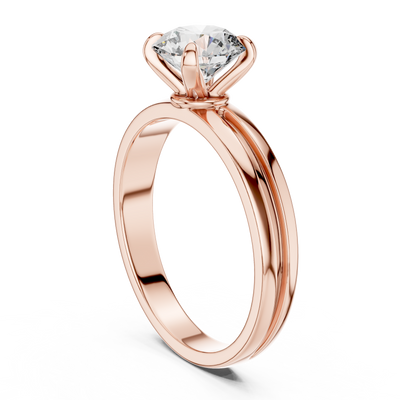Seraphine 6.5 mm Diamond Solitaire Ring
