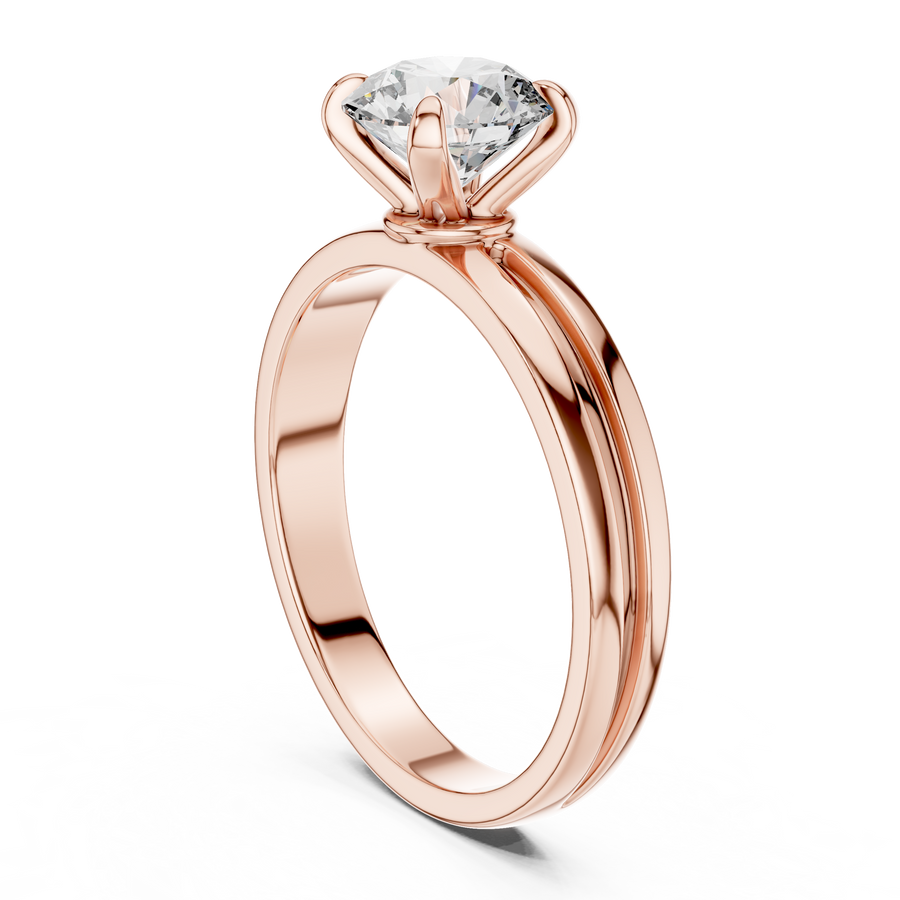 Seraphine 6.5 mm Diamond Solitaire Ring