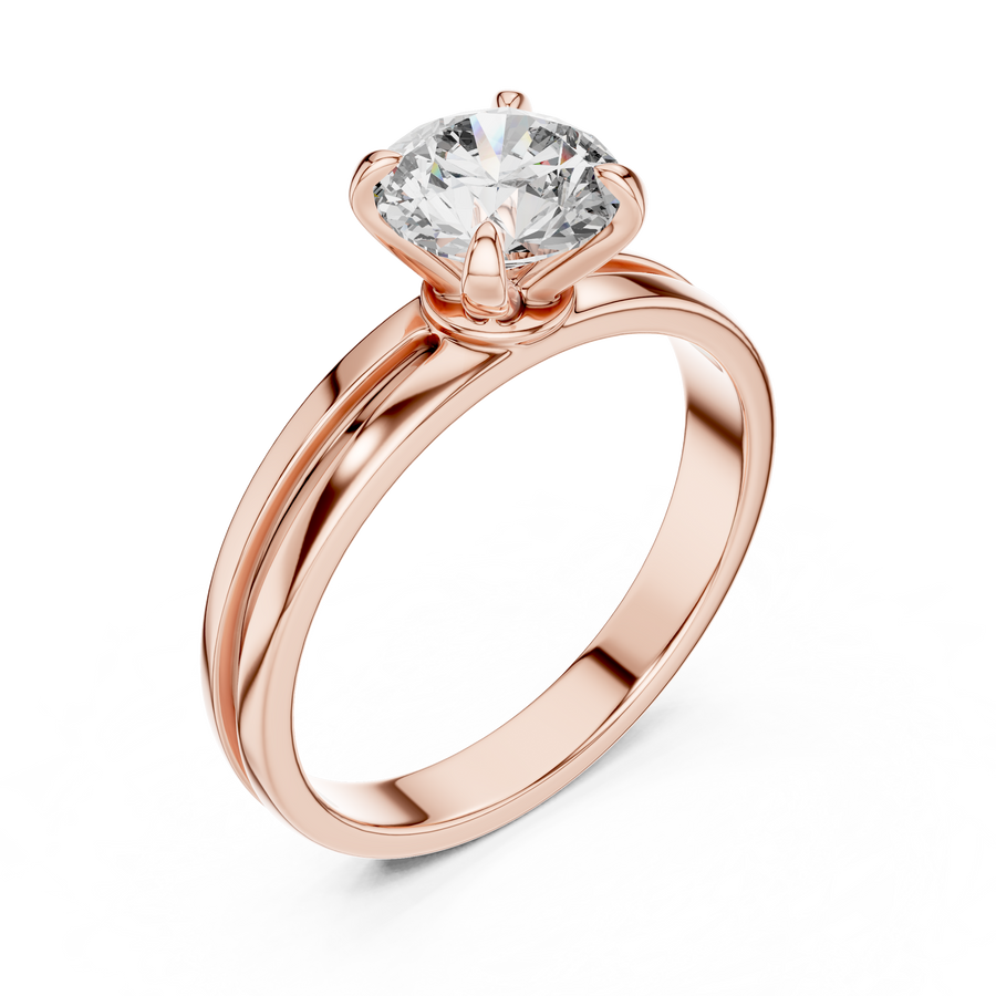 Seraphine 6.5 mm Diamond Solitaire Ring