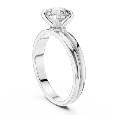 Seraphine 6.5 mm Diamond Solitaire Ring