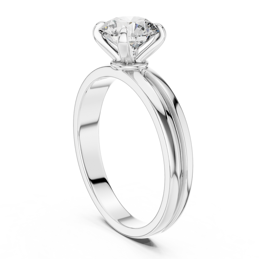 Seraphine 6.5 mm Diamond Solitaire Ring