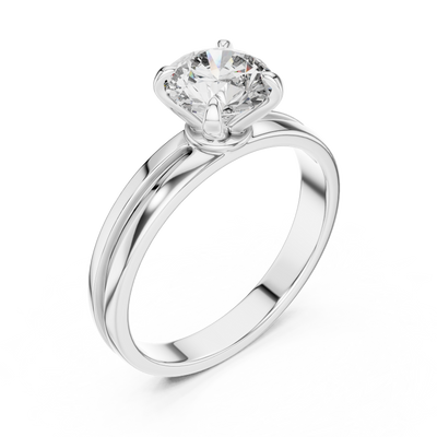 Seraphine 6.5 mm Diamond Solitaire Ring