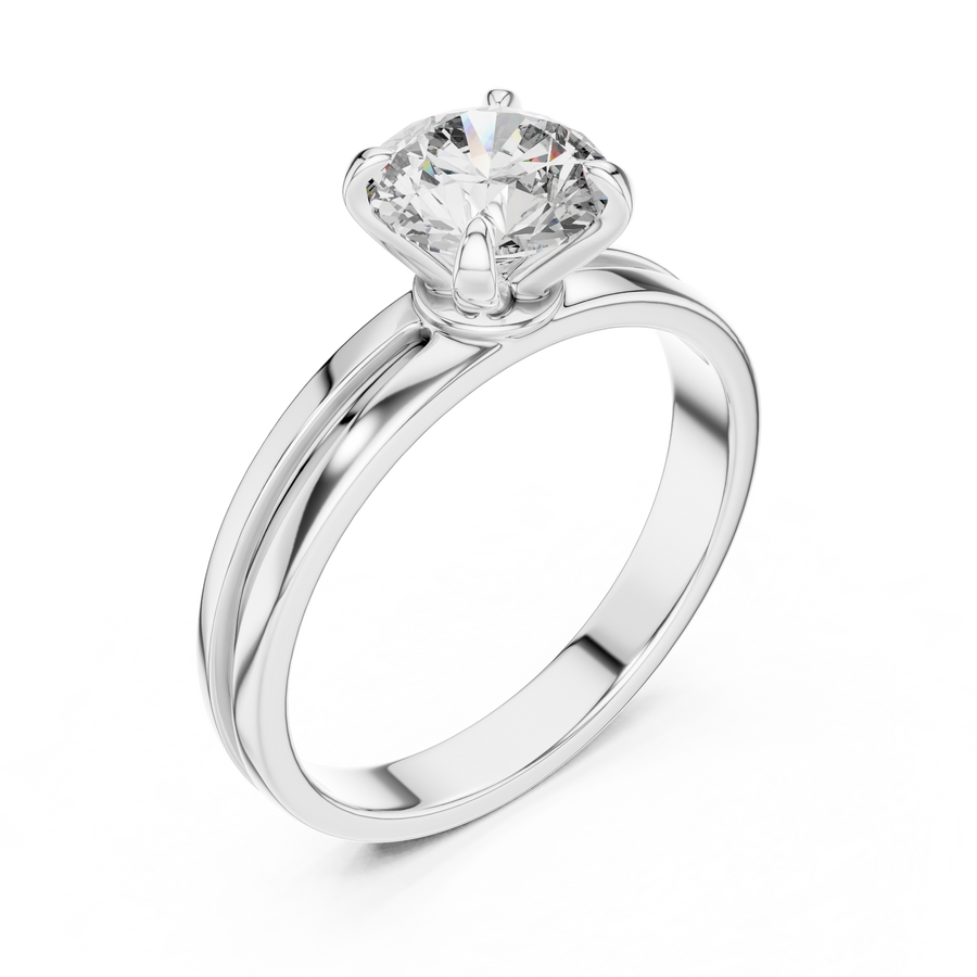 Seraphine 6.5 mm Diamond Solitaire Ring