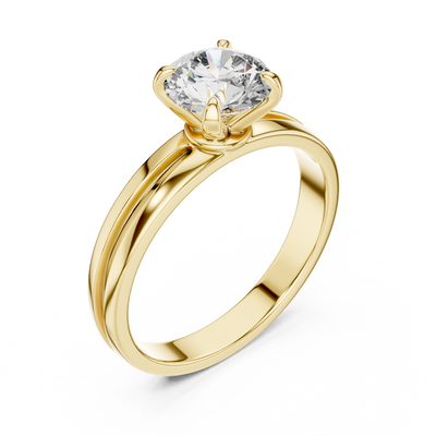 Seraphine 6.5 mm Diamond Solitaire Ring