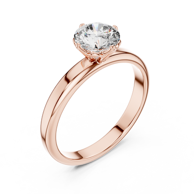 Celeste 6.5 mm Diamond Solitaire Ring