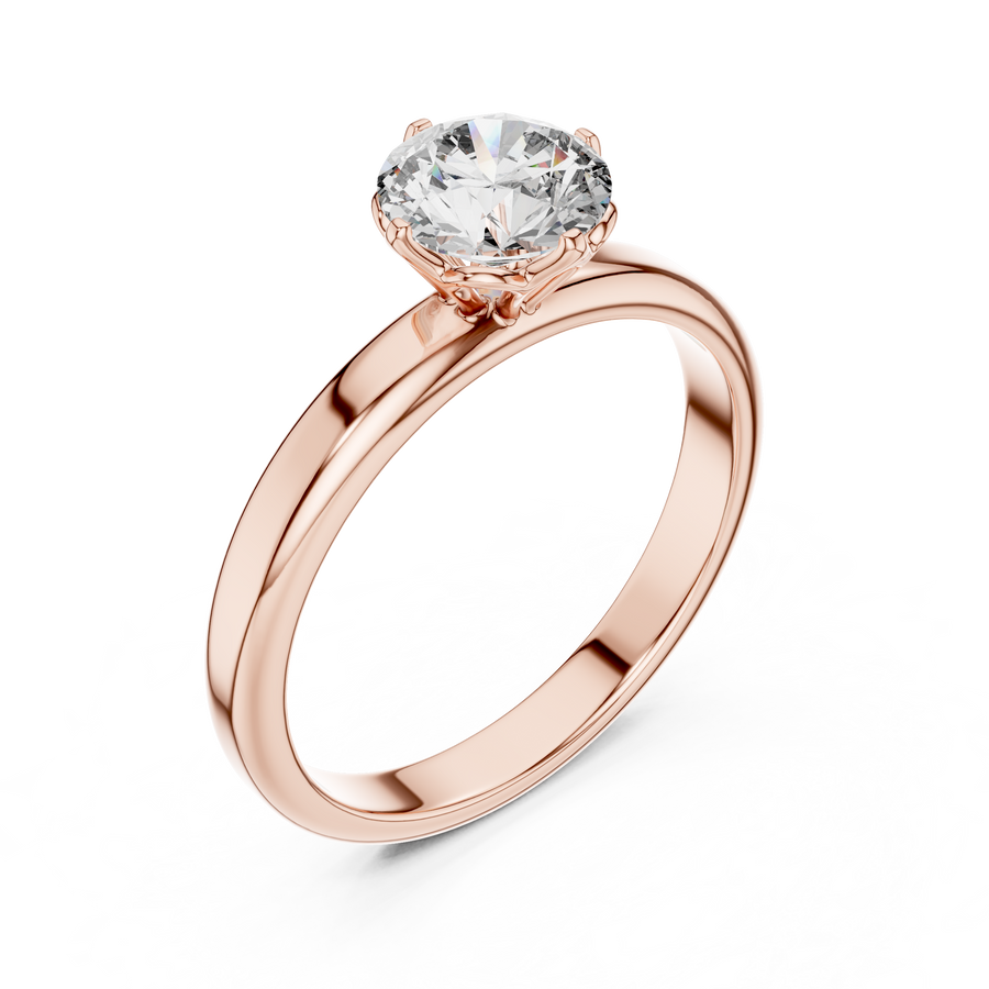 Celeste 6.5 mm Diamond Solitaire Ring