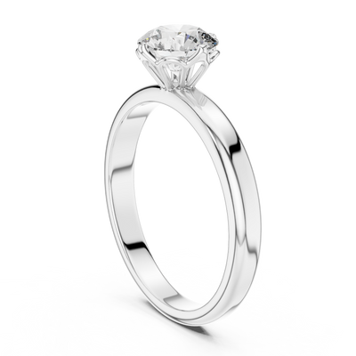 Celeste 6.5 mm Diamond Solitaire Ring