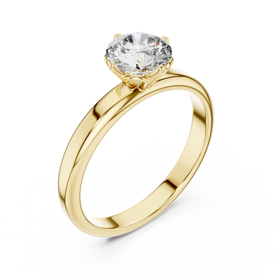 Celeste 6.5 mm Diamond Solitaire Ring