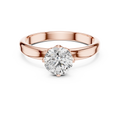 Celeste 6.5 mm Diamond Solitaire Ring