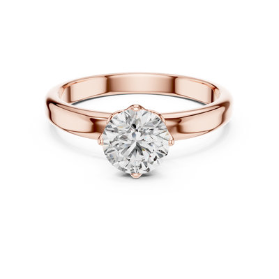 Celeste 6.5 mm Diamond Solitaire Ring