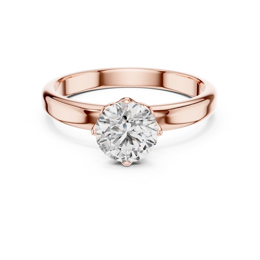 Celeste 6.5 mm Diamond Solitaire Ring
