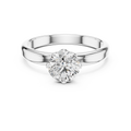 Celeste 6.5 mm Diamond Solitaire Ring