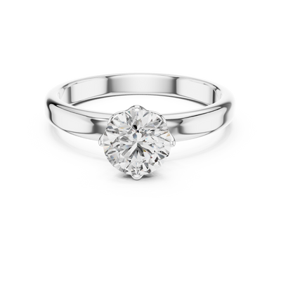 Celeste 6.5 mm Diamond Solitaire Ring