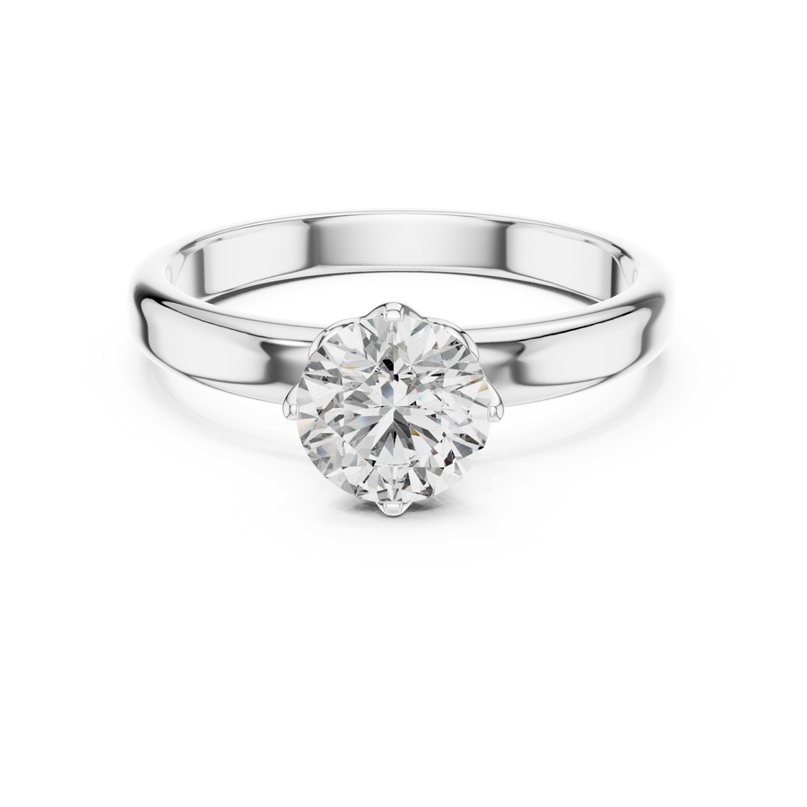 Celeste 6.5 mm Diamond Solitaire Ring