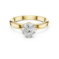 Celeste 6.5 mm Diamond Solitaire Ring