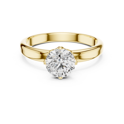 Celeste 6.5 mm Diamond Solitaire Ring