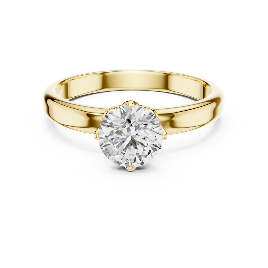 Celeste 6.5 mm Diamond Solitaire Ring