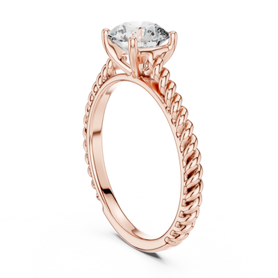Evelune 6.5 mm Diamond Ring