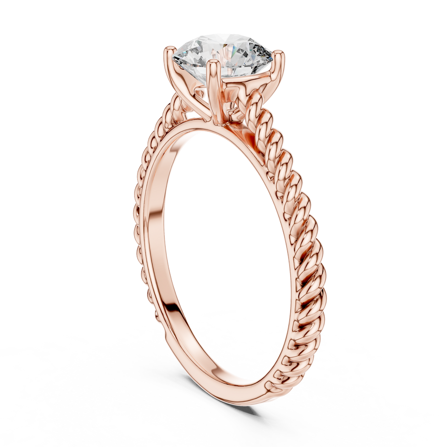 Evelune 6.5 mm Diamond Ring