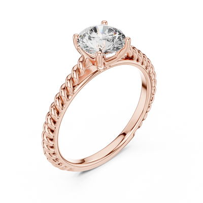 Evelune 6.5 mm Diamond Ring