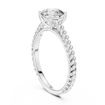 Evelune 6.5 mm Diamond Ring