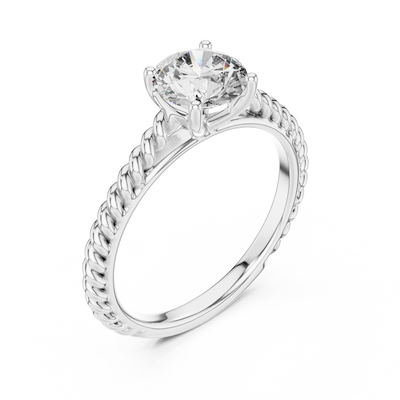 Evelune 6.5 mm Diamond Ring