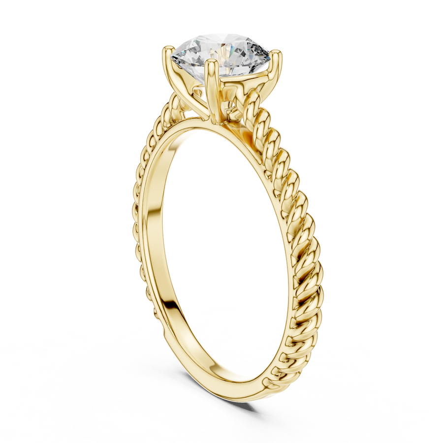 Evelune 6.5 mm Diamond Ring