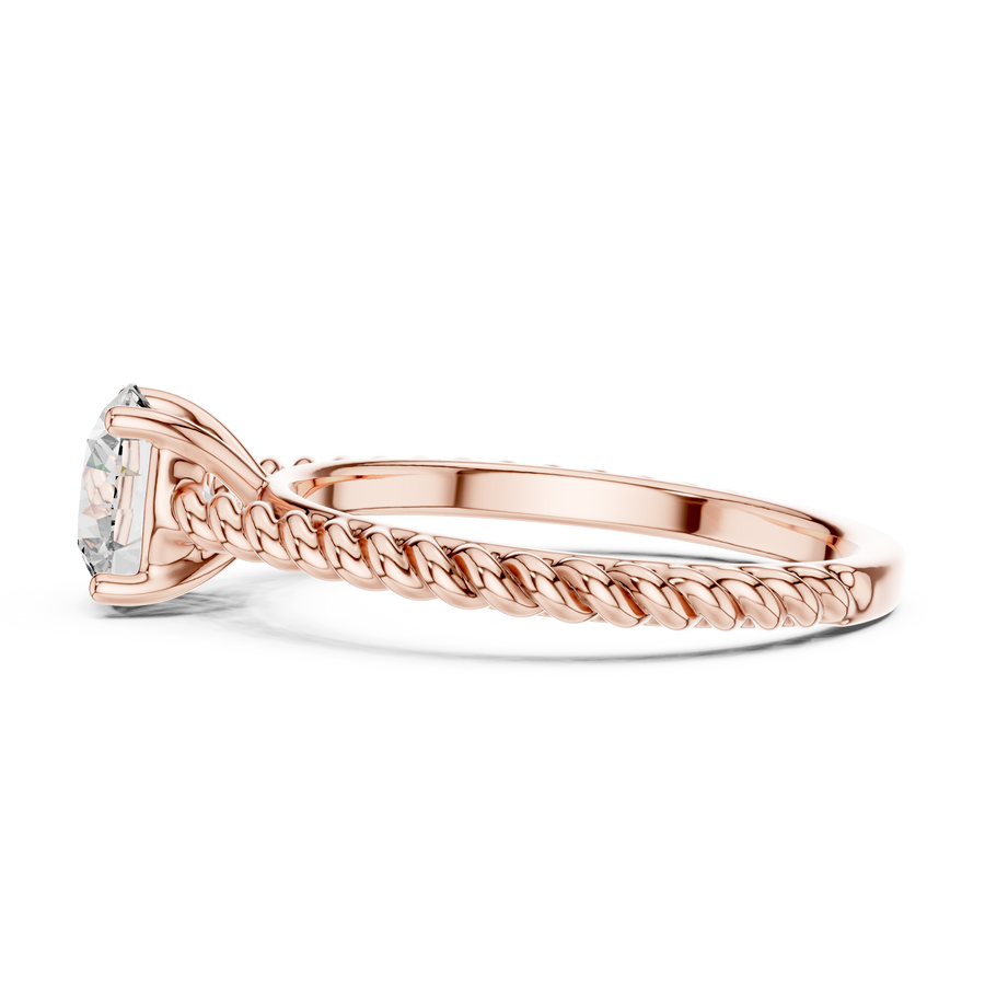 Evelune 6.5 mm Diamond Ring