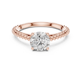 Evelune 6.5 mm Diamond Ring