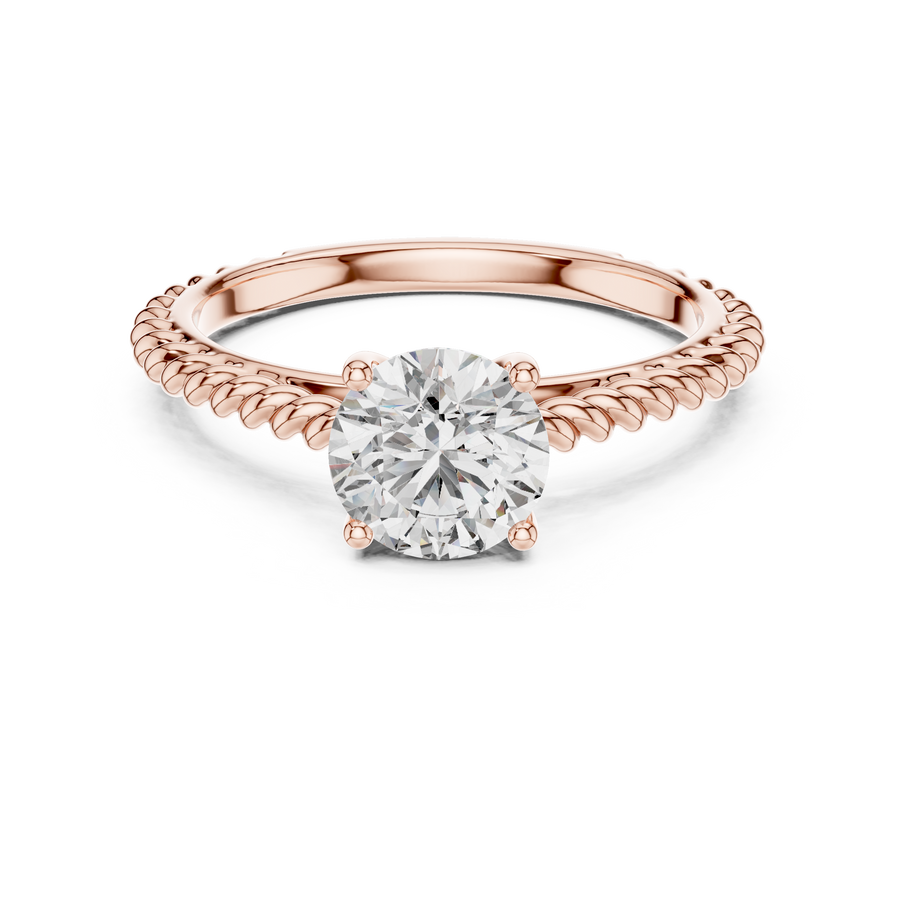 Evelune 6.5 mm Diamond Ring