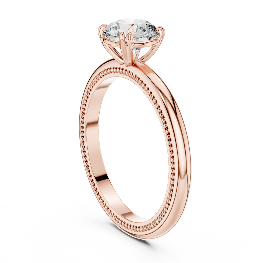 Evelune 6.5 mm Diamond Ring