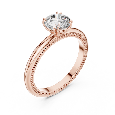 Evelune 6.5 mm Diamond Ring