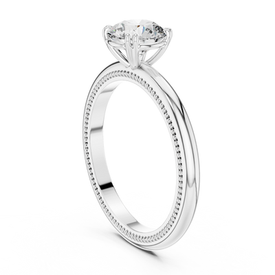 Evelune 6.5 mm Diamond Ring