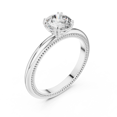 Evelune 6.5 mm Diamond Ring