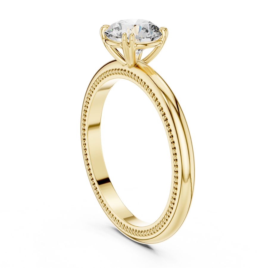 Evelune 6.5 mm Diamond Ring