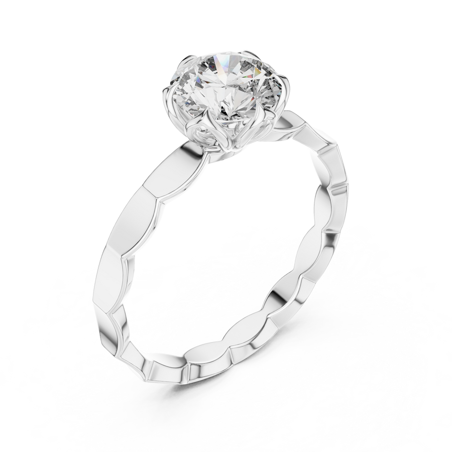 Marcelline 6.5 mm Diamond Ring