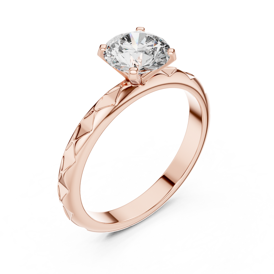Serenelle 6.5 mm Diamond Ring