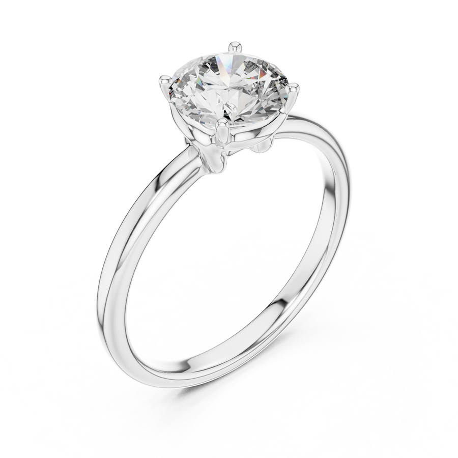 Lysandra 6.5 mm Diamond Ring