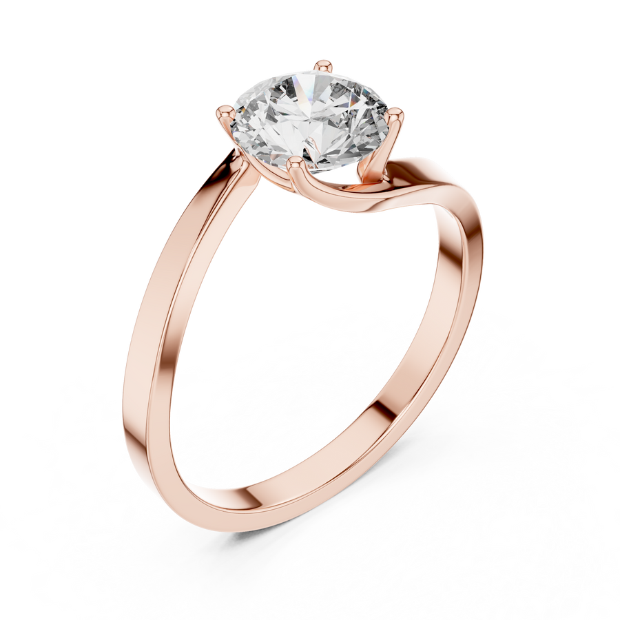 Elowyn 6.5 mm Diamond Ring