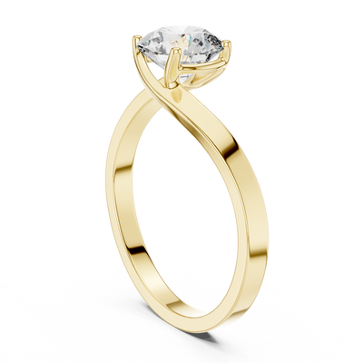 Elowyn 6.5 mm Diamond Ring