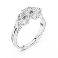 Cordelia 4.25 mm Princess & Heart Diamond Ring