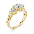 Cordelia 4.25 mm Princess & Heart Diamond Ring