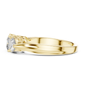 Cordelia 4.25 mm Princess & Heart Diamond Ring