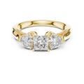 Cordelia 4.25 mm Princess & Heart Diamond Ring