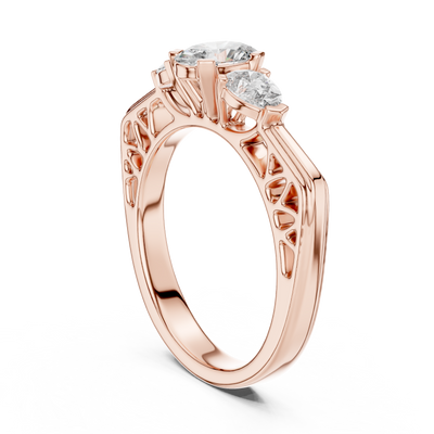 Anneliese 6 mm Oval & Pear Diamond Ring