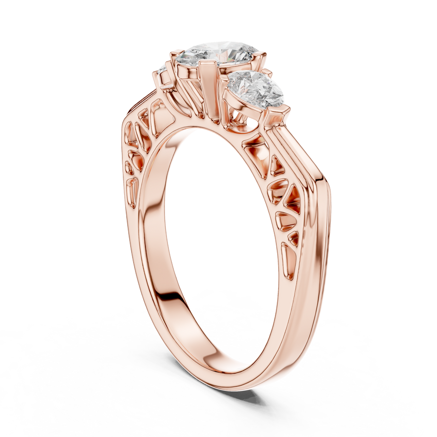 Anneliese 6 mm Oval & Pear Diamond Ring