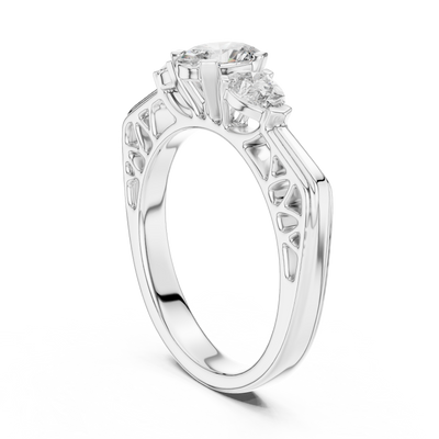 Anneliese 6 mm Oval & Pear Diamond Ring