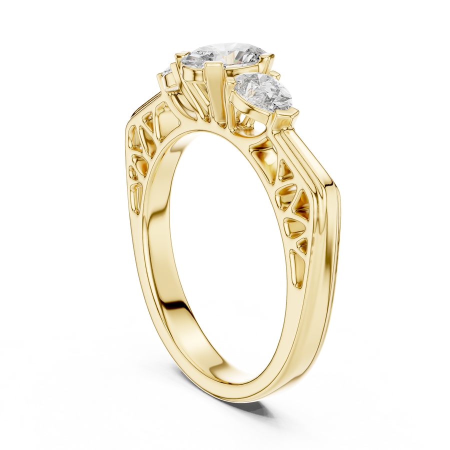 Anneliese 6 mm Oval & Pear Diamond Ring