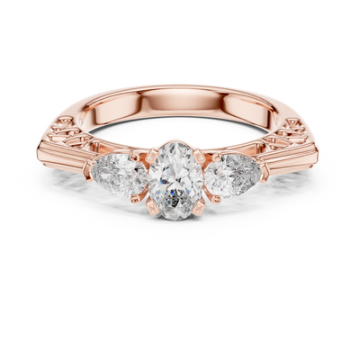 Anneliese 6 mm Oval & Pear Diamond Ring